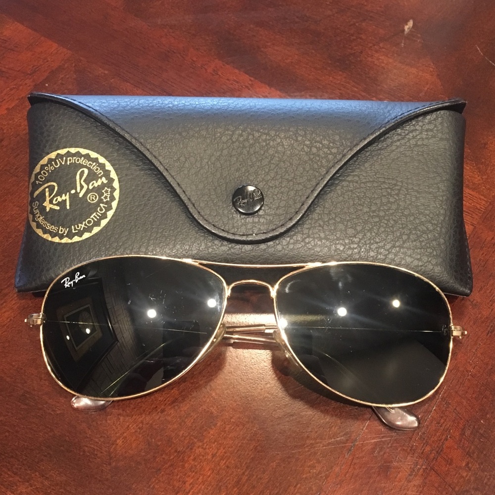 Gold Aviator Ray-Bans